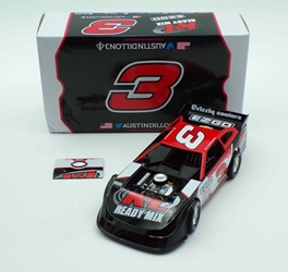 **Box Damaged See Pictures** Austin Dillon 2021 K&L Ready Mix 1:24 Dirt Late Model Diecast **Box Damaged See Pictures** Austin Dillon 2021 K&L Ready Mix 1:24 Dirt Late Model Diecast