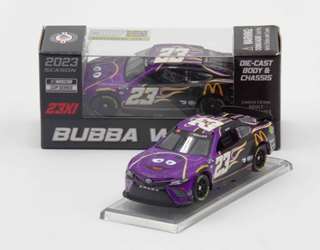 Bubba Wallace 2023 McDonalds Grimace 1:64 Nascar Diecast- Diecast Chassis Bubba Wallace, Nascar Diecast, 2023 Nascar Diecast, 1:64 Scale Diecast,