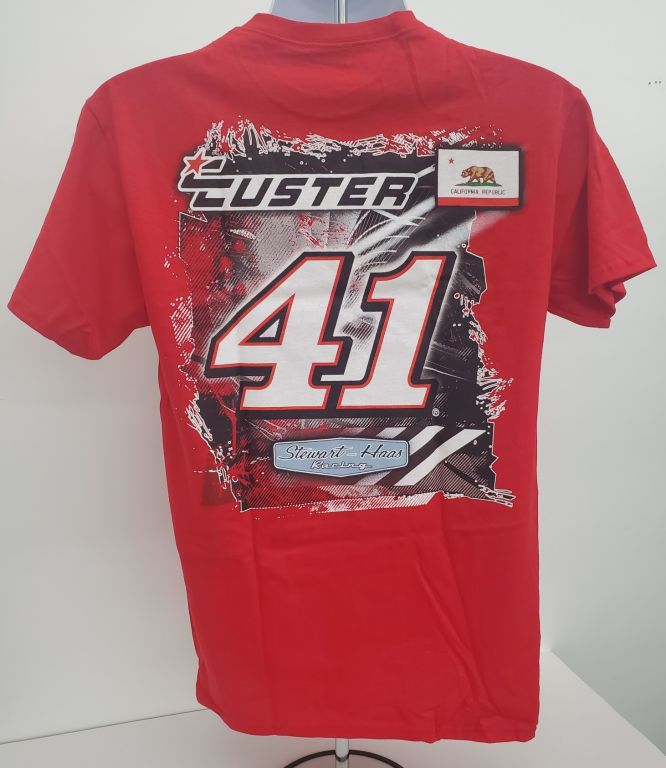 Cole Custer Back Stretch Red Shirt