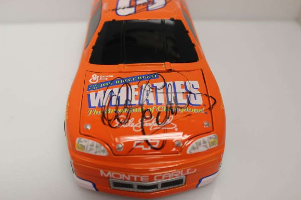 Dale Earnhardt Dual Autographed W/ Chocolate Myers 1997 Wheaties ...