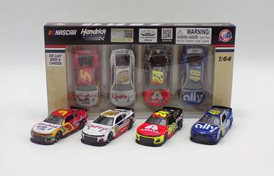 Hendrick Motorsports 2024 Darlington Throwback 4 Pack 1:64 Nascar Diecast Chassis Nascar Diecast, 2024 Nascar Diecast, 1:64 Scale Diecast Chassis