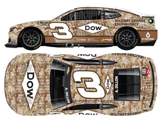 *Preorder* Austin Dillon 2024 Dow Salutes to Veterans 1:64 Nascar Diecast Austin Dillon, Nascar Diecast, 2024 Nascar Diecast, 1:64 Scale Diecast,