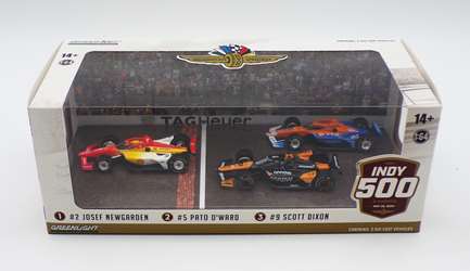 Indianapolis 500 Podium 3-Car Set Josef Newgarden, Pato OWard & Scott Dixon 2024 1:64 Indy Car Diecast Indianapolis 500 Podium 3-Car Set Josef Newgarden, Pato OWard & Scott Dixon 2024 1:64 Indy Car Diecast