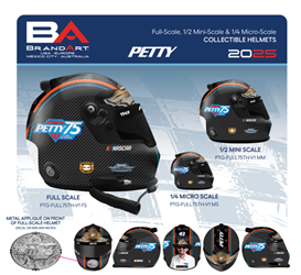 *Preorder* Petty 75th Tribute V1 Micro (1:4 Scale) Replica Helmet Richard Petty, helmet, 2024, in-stock