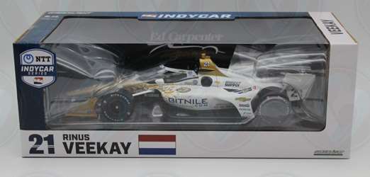 Rinus VeeKay #21 2023 Bitnile / Ed Carpenter Racing - NTT IndyCar Series 1:18 Scale IndyCar Diecast Rinus VeeKay, 2023,1:18, diecast, greenlight, indy