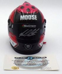 Ross Chastain Autographed 2022 Moose Fraternity MINI Replica Helmet Ross Chastain, Helmet, NASCAR, BrandArt, Mini Helmet, Replica Helmet, autographed