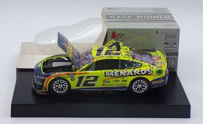 Ryan Blaney Autographed 2022 Menards / Wrangler All-Star 5/22 Race Win 1:24 Ryan Blaney, Race Win, Nascar Diecast, 2022 Nascar Diecast, 1:24 Scale Diecast