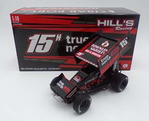 Sam Hafertepe Jr. 2024 Hills Racing #15H 1:18 Sprint Car Diecast Sam Hafertepe Jr., sprint diecast, diecast collectibles, dirt racing, sprint car,